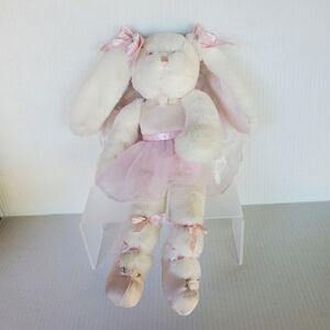 The Bearington Collection Lil' Bunny Tutu Pink Ballerina Plush Bunny Rabbit 15"